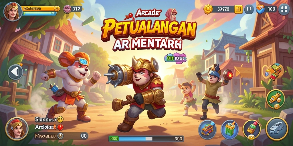 Tampilan gameplay yang intens dan penuh warna dalam 3178.