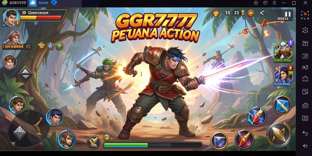 Tampilan gameplay action GGR7777 yang seru dan menantang.