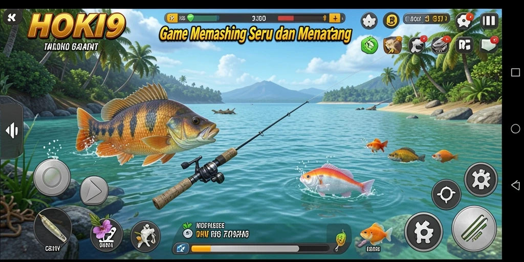 Tampilan gameplay menarik dalam HOKI9 dengan berbagai jenis ikan.