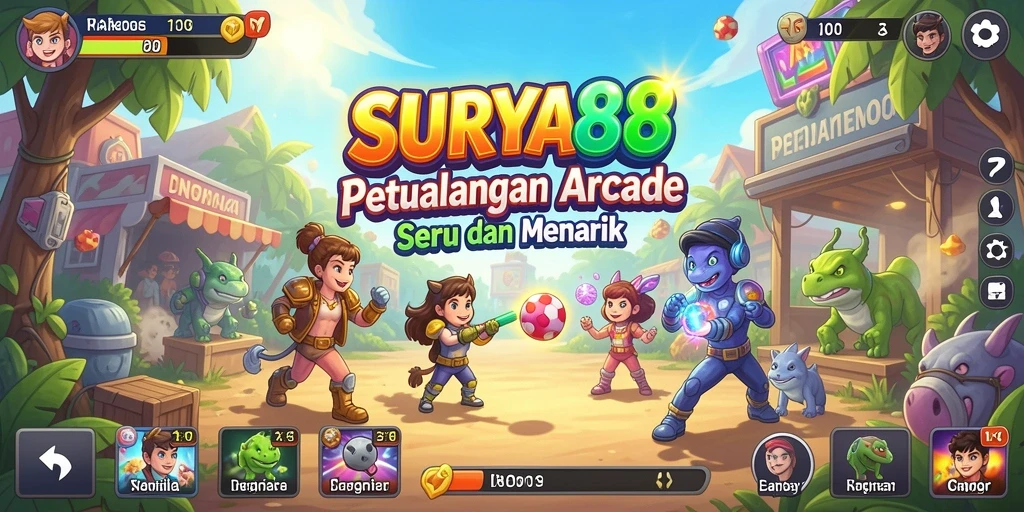 Tampilan gameplay SURYA88 yang menarik dan penuh aksi.
